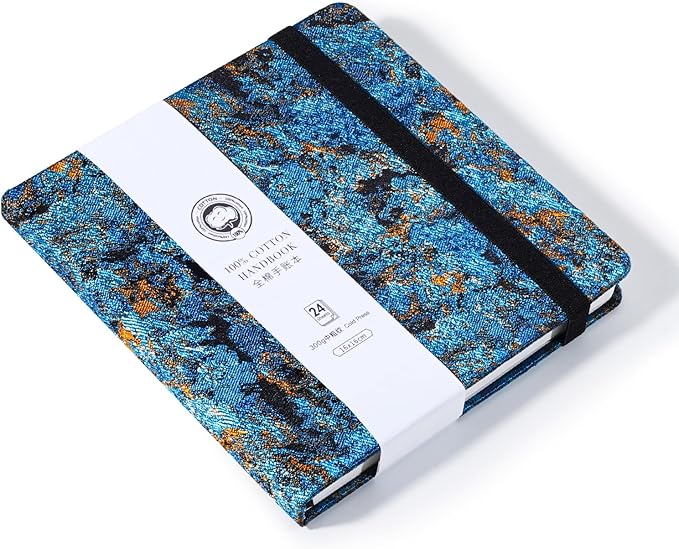 Lightwish Square Watercolor Journal, 100% Cotton, 300gsm/140lb, 24 Sheets Cold - Image 8