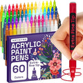 ARTISTRO 60 Acrylic Paint Pens, Art Set Acrylic Paint Markers, Fabric Markers by ARTISTRO
