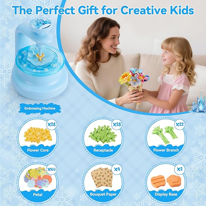 Hamdol DIY Flower Bouquet Kit for Boys and Girls Ages 4-8, Fabric Arts & Crafts - Image 7