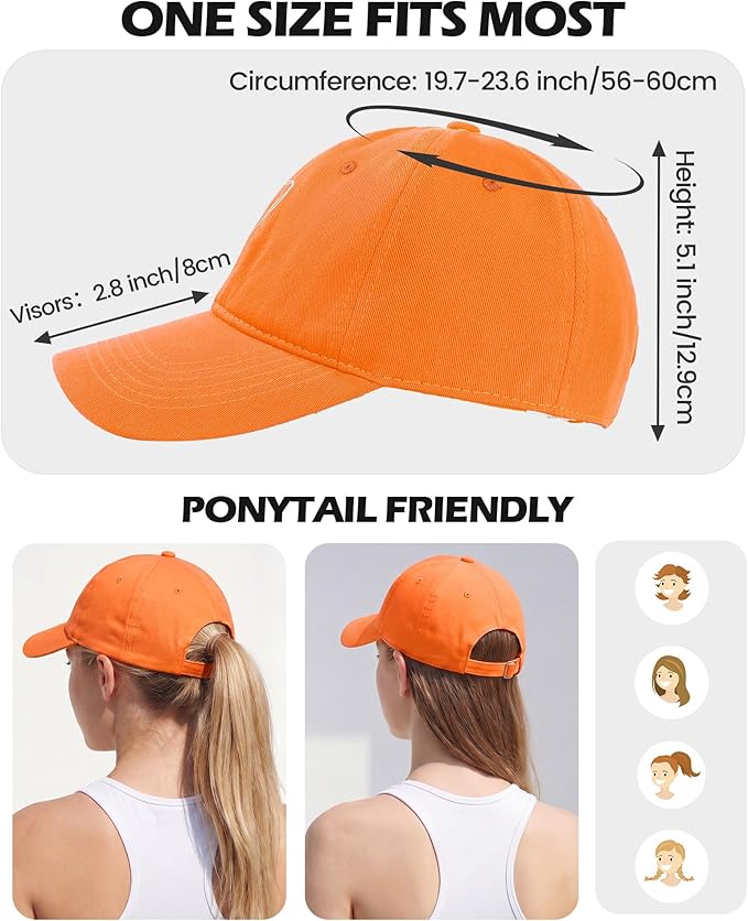 American Trends Womens Baseball Caps Cute Heart Dad Hat, Adjustable Cotton Unisex Cap for Workout, Golf & Everyday Wear