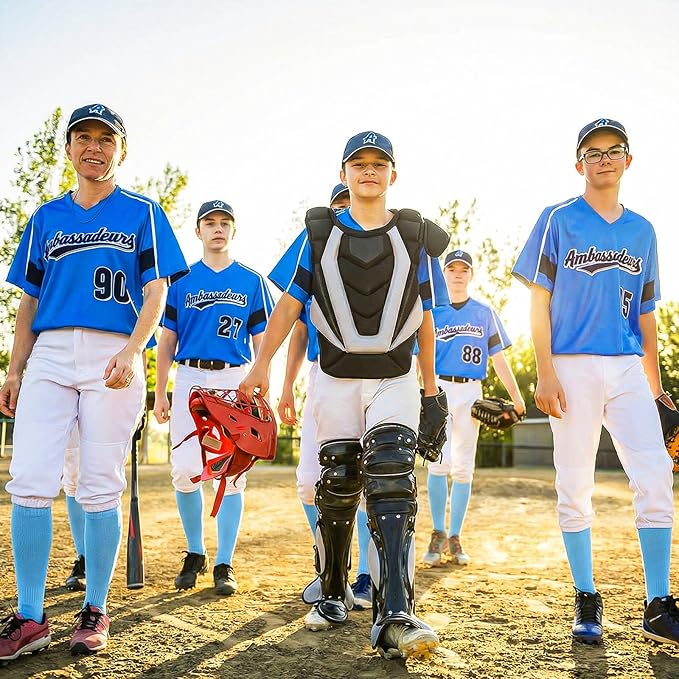 Haysandy 2 Pairs Baseball Softball Socks Athletic Soccer Football Sports Socks Over the Calf for Adult Men Women