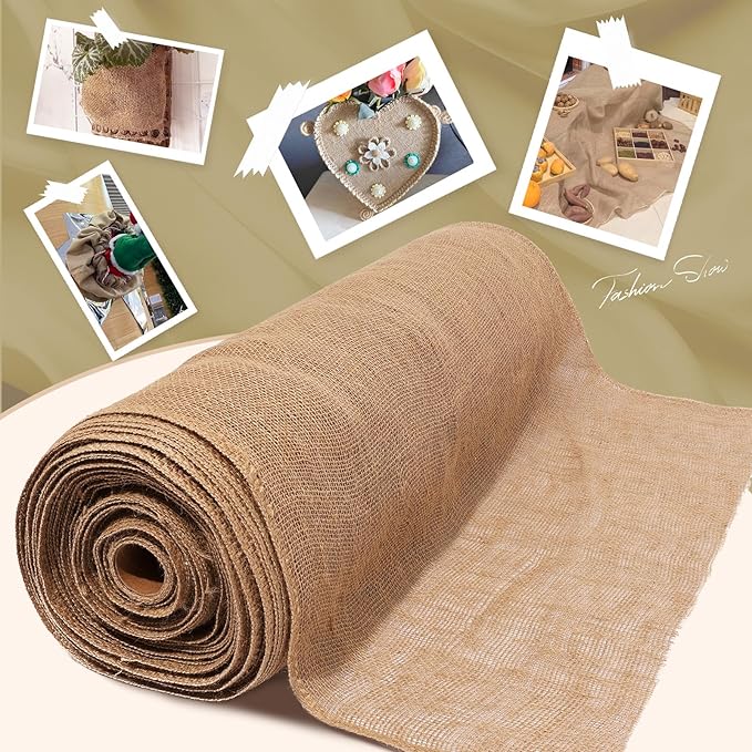 40" x20 Feet Premium Natural Burlap Fabric Roll – Multipurpose - Image 5