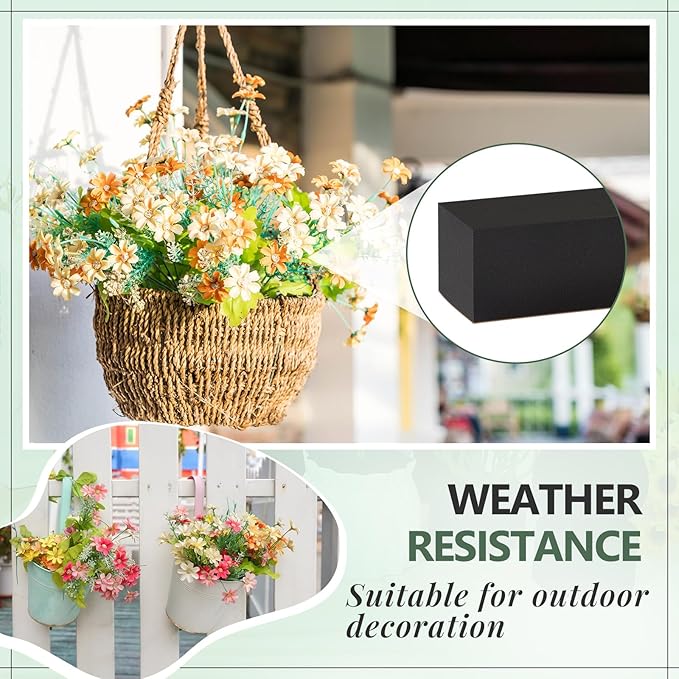 Lallisa 16 Pcs Reusable Floral Foam Blocks Water Weather Resistant Dry Floral - Image 4