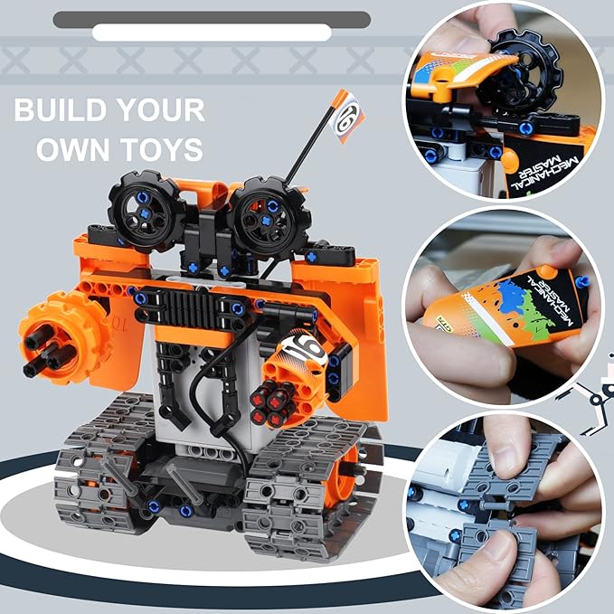 BIRANCO. STEM Remote Control Building Kit 3 in 1 RC Tracked Racer/Tank/Robot - Image 4