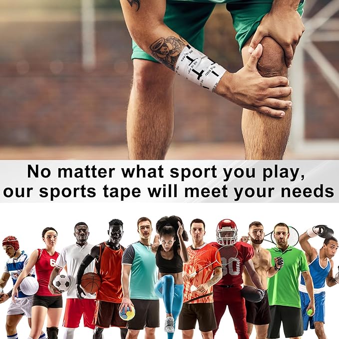 MiniInflat 2 Pcs Christian Cross Athletic Tape Sports Tape 2in x 23ft Religion Jesus Wrist Wrap for Soccer Football Baseball, Gift for Graduation Teacher Nurses Week Pentecost(White,He is Rise)