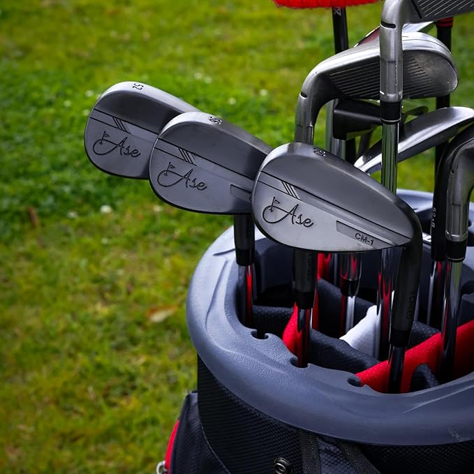 Premium CM-1 Golf Wedge Set or Individual Golf Wedges - Full Face Grooves + Milled Face Wedges, Singles or Set for Men Lob, Gap, Sand Wedged 50/52/54/56/58/60 Degree Clubs
