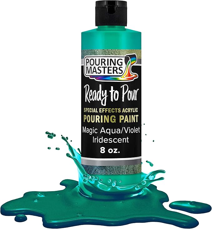 Pouring Masters Magic Aqua/Violet Iridescent Special Effects Acrylic Pouring by USArtSupply