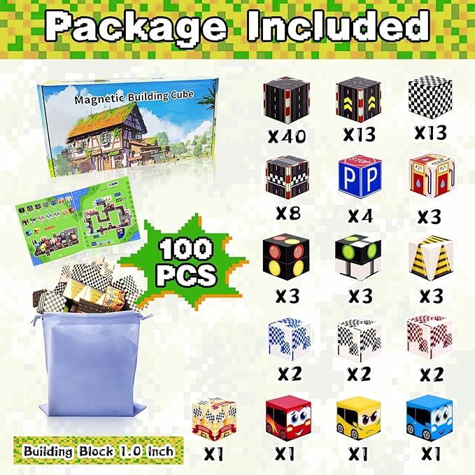 100PCS Magnetic Building Blocks - Image 4