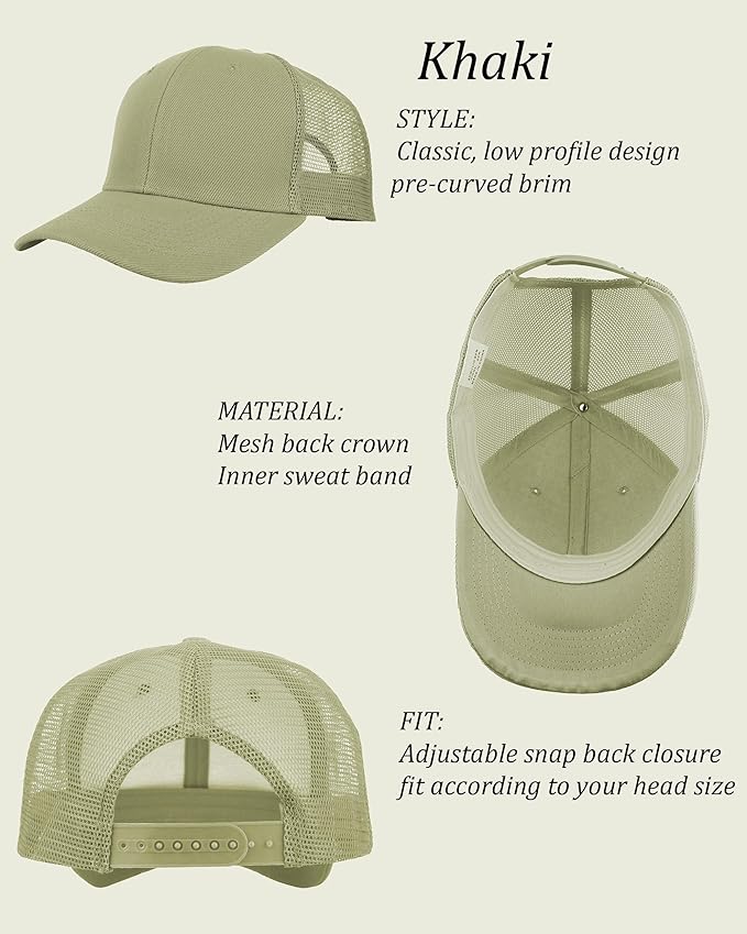 Gelante Mesh Trucker Hat Baseball Cap Structured Front Panel Wholesale LOT 12 Pack