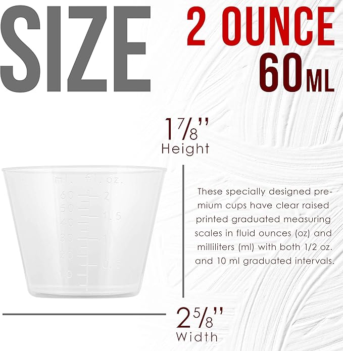 Pouring Masters 2 Oz Liquid Measuring Cups - Image 3