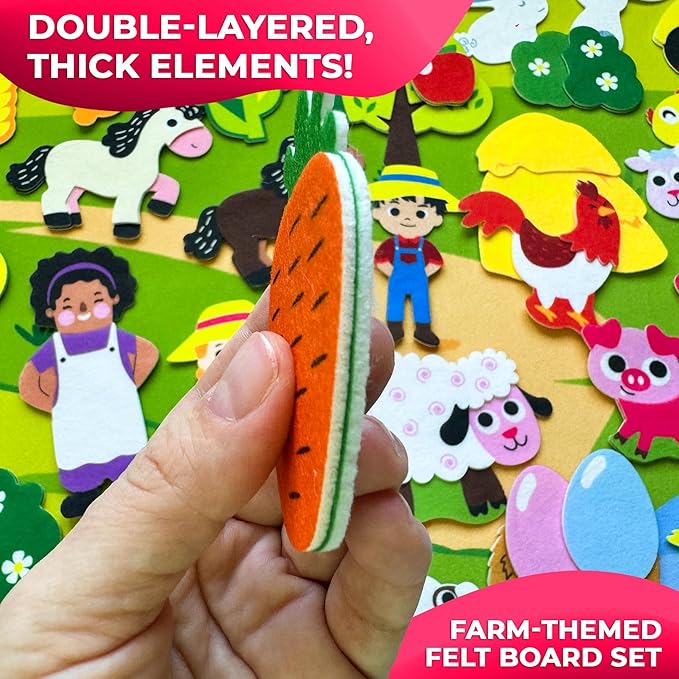 QUOKKA Farm Felt Board for Toddlers - Image 2