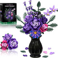 Purple Roses Flower Bouquet Building Sets, Gifts by Ciesa