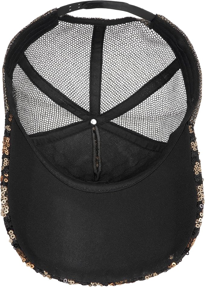 Hoce Fashion Rhinestone Denim Baseball Cap Studded Bling Hat for Women