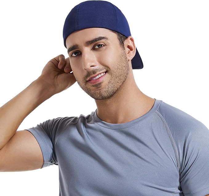 6 Panel Stretch Full Closed Baseball Caps Men's Blank Fitted Cap Curved Brim Elastic Closed Back Hat Q2426
