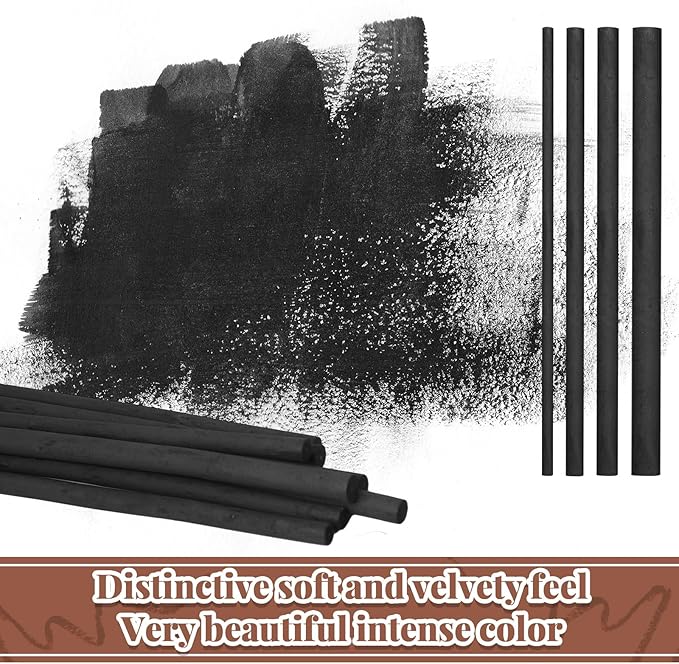 Gueevin 60 Pcs Willow Charcoal Sticks, Willow Charcoal, and Fine Art Christmas - Image 5