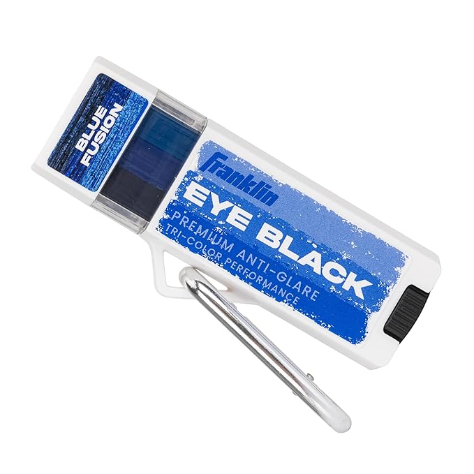 Franklin Sports Eye Black Stick - Baseball Softball + Football Eye Black for Kids + Adults - Sun Glare Reduction - Blue Fusion
