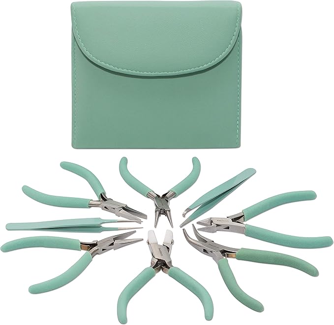 The Beadsmith Fashion Color Pliers – Set of 8 Slimline Color-Coordinated Tools by TheBeadsmith