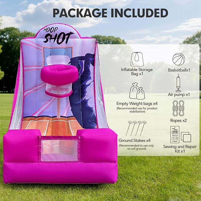 Inflatable Carnival Game with Built-in Blower, Portable Fun Toss Game - Image 7