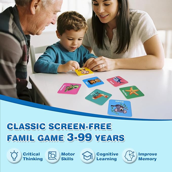 72 PCS Animals Memory Matching Game - Image 3
