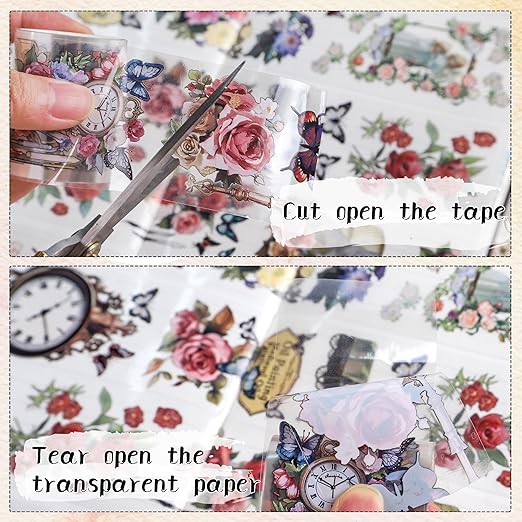 Vintage Flower PET Tape - Image 6