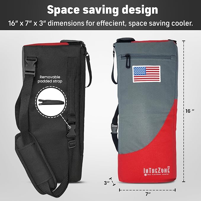 Frostbox Golf Bag Cooler with Ice Pack | Insulated 6-Can Beer Sleeve | Stays Cold for Hours Discreet Hidden Design - Fits in Golf Bag