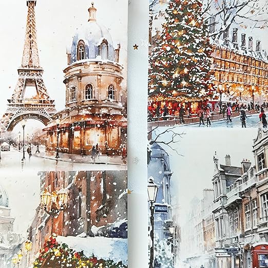 Washi Tape Set, 3 Rolls Christmas Stickers - Image 3