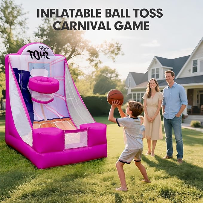 Inflatable Carnival Game with Built-in Blower, Portable Fun Toss Game - Image 4