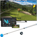 PHIGOLF Home Golf Game Simulator: Enjoy Interactive Golf with Motion Sensor & Swing Stick for Indoor & Outdoor Fun – 38,000+ Courses Worldwide, Compatible with Android, iOS, App & E6 Connect