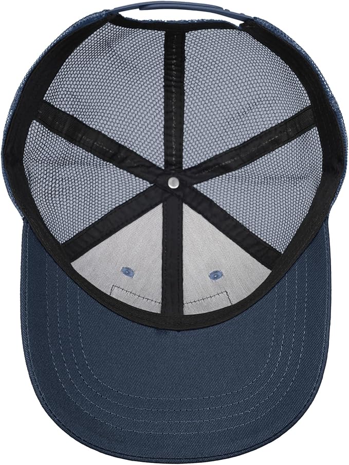 American Flag Trucker Hat - Snapback Hats for Men Women Baseball Cap - Breathable Mesh & Adjustable Fit for Casual Wear