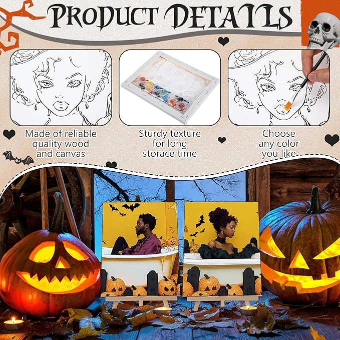 Zhanmai 12 Pack Pre Drawn Canvas - Image 3