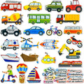 Felt Transportation Vehicles Learning Pieces, 48 Felt Flannel Board Pieces by PENGFULL