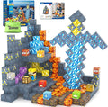 100PCS Magnetic Blocks-Build Mine Magnet World Jurassic Sword Dinosaur Toys by Toylogy