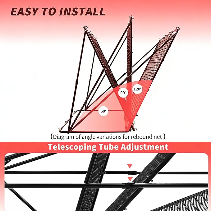 Garvee 2-in-1 Baseball Pitching and Rebounder Net, with Zone – Pitchback Trainer for Throwing, Fielding, and Practice Drills