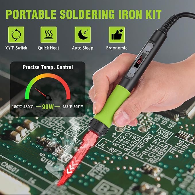 WORKPRO Soldering Iron Kit, 90W Soldering Gun - Image 2