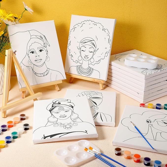 Zhanmai 12 Pack Pre Drawn Canvas - Image 7