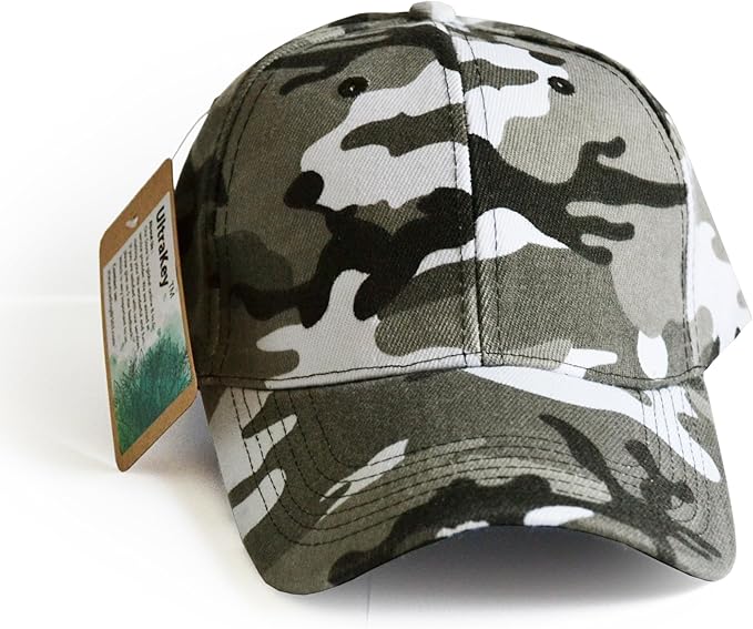 UltraKey Mens Womens Army Military Baseball Cap Camouflage Hats for Hunting Fishing Outdoor Activities