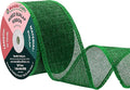 Mandala Crafts Green Burlap Wired Ribbon 2 Inches Wide Jute Ribbons by MandalaCrafts