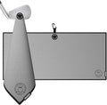 Ghost Golf Magnetic Towel (Caddie) - Premium Ultra-Absorbent Microfiber Golf Towel with Magnet for Golf Carts or Clubs - 18" x 40" Golfing Gear - Waffle Weave Pattern (Grey)