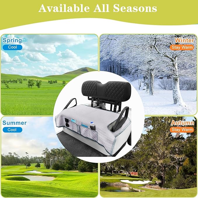 Golf Cart Seat Covers, Universal Golf Cart Seat Towel Blanket