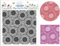 CHGCRAFT Wishing Flowers Polymer Clay Texture Sheets Silicone Texture Stamp by chgcraft