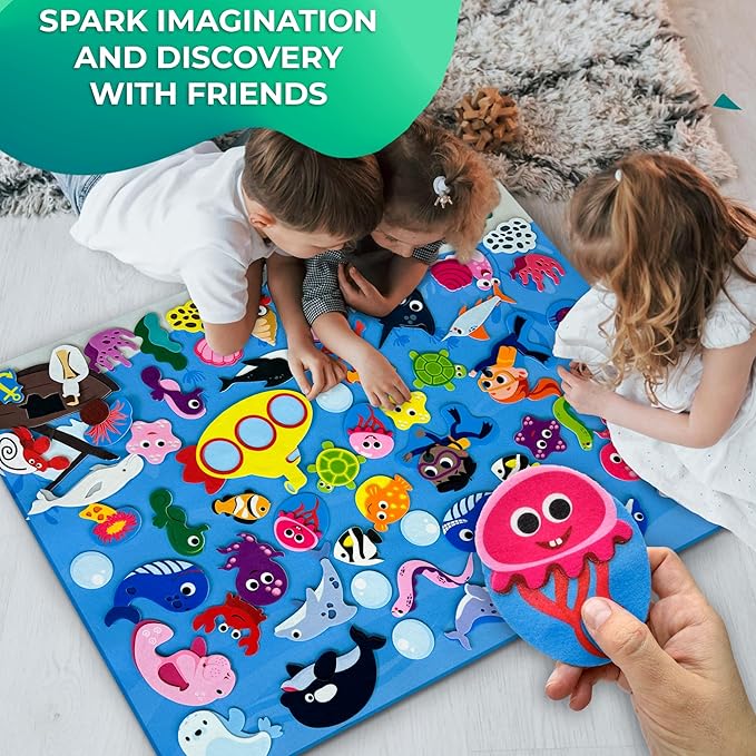 QUOKKA Ocean Felt Board for Toddlers - Image 5