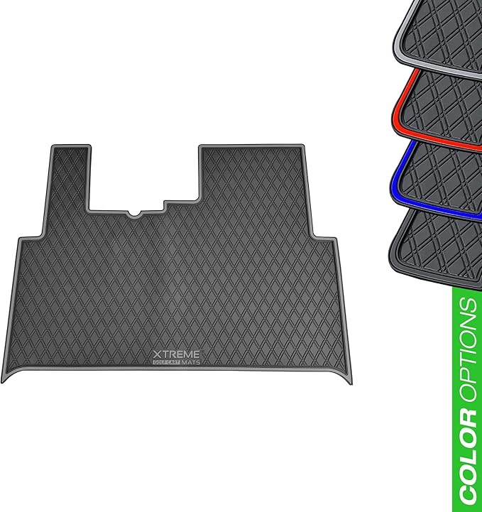 Golf Cart Floor Mat for E-Z-GO RXV (2024+) & Valor (2024+), All Trim Levels by Xtreme MATS Golf (Blue Trim)