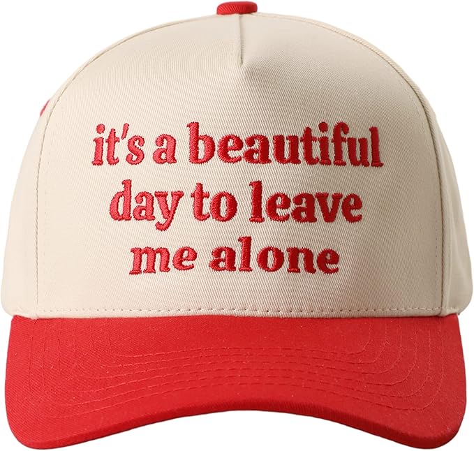 MIRMARU Two-Tone Vintage Canvas Trucker Hats for Men & Women, Adjustable Size Baseball Caps with Trendy Embroidered Design