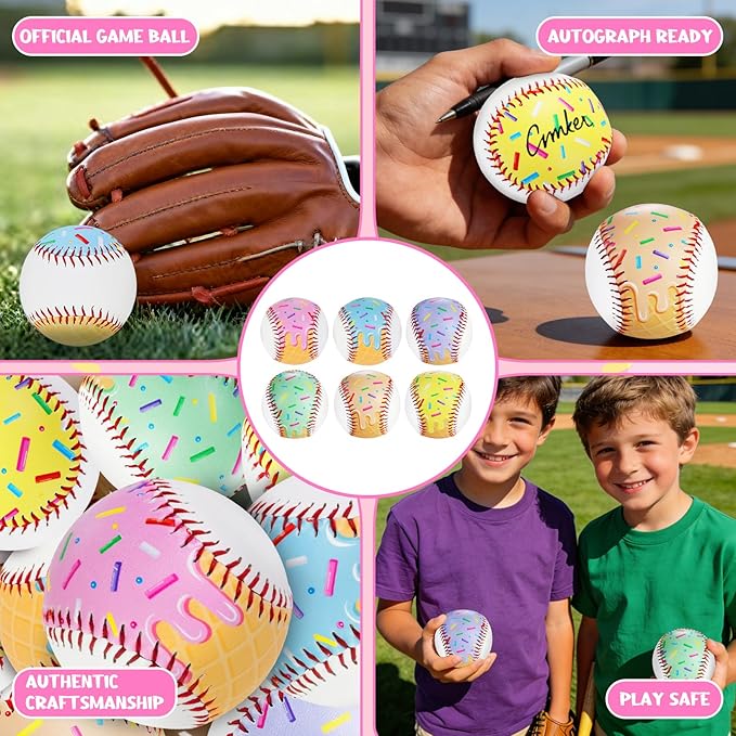 Baseballs PVC 9in Practice Baseball for Training Hitting Lifestyle Decor Ideal Personalized Inspired Gifts for Players Coaches Moms