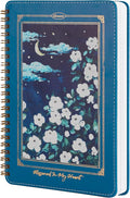 Spiral Notebook for Women, Durable A5 Leather Hardcover Notebooks, 140 Lined by MGGAO