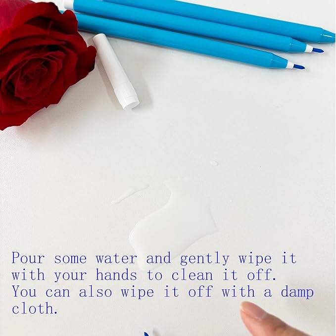 10 PCS Blue Washable Fabric Markers - Image 6