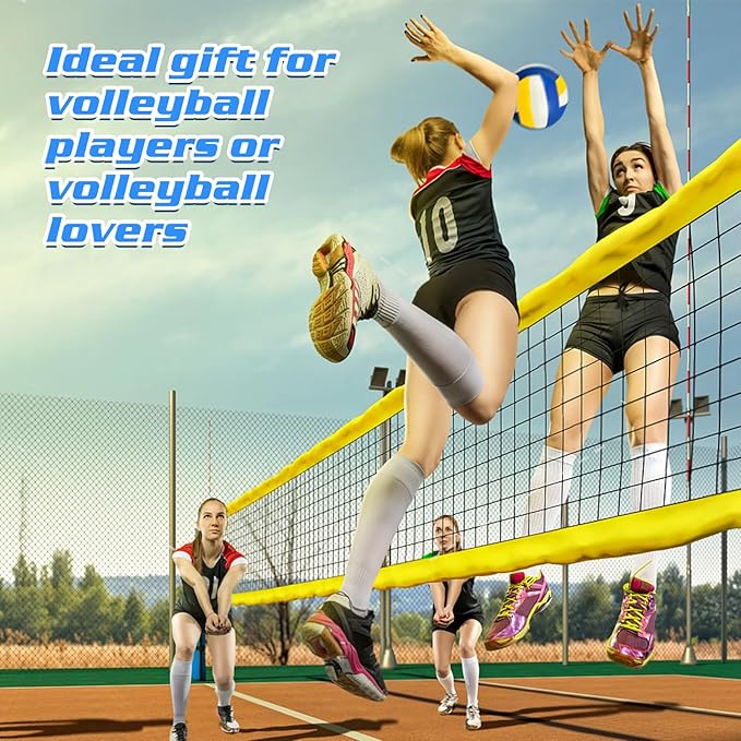 Olgaa 16 Pcs Volleyball Water Bottle Bulk 20 oz Volleyball Reusable Water Drink Bottles Sports Volleyball Accessories for Party Favor Players Lovers Team Gifts (Volleyball)