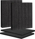 4 Pcs Black Polyurethene Foam Sheets, 2 Sizes Cuttable Packing Foam Block Foam by Yeecheng