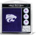 Team Golf NCAA Gift Set Embroidered Golf Towel, 3 Golf Balls, and 14 Golf Tees 2-3/4" Regulation, Tri-Fold Towel 16" x 22" & 100% Cotton