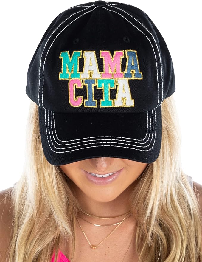 Funky Junque Distressed Vintage Baseball Cap - Embroidered Patch Women's Hat - Holiday, Lifestyle & Patriotic Designs